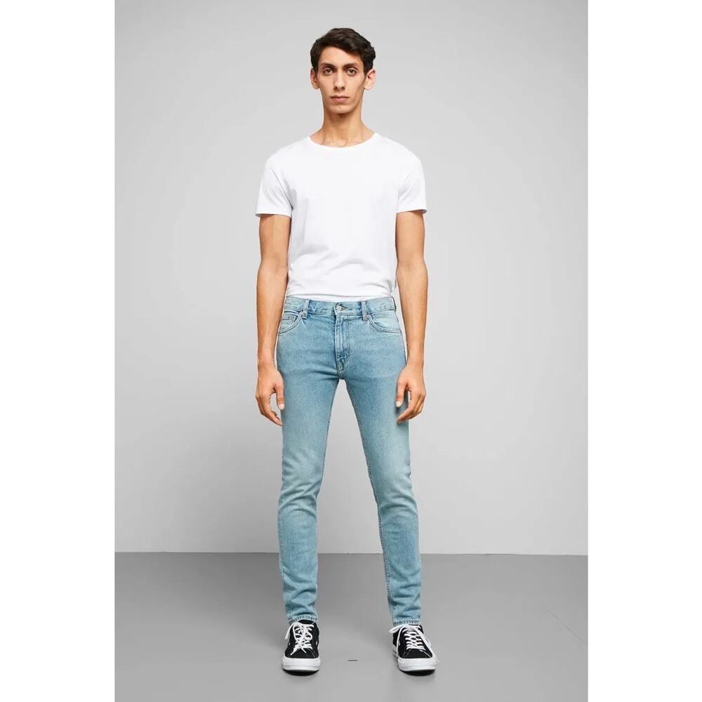 Weekday Men’s Friday Denim Jeans W34 x L34 Friday Natas Blue Slim Straight Leg